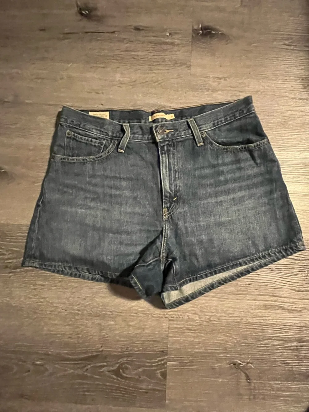 Levi's Dark Blue Denim Jean Shorts